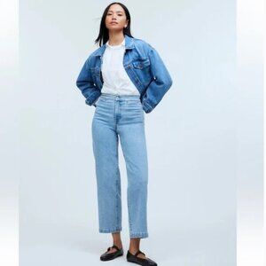 Madewell Kieran The Emmett Wide-Leg Crop Jean: Welt Pocket Edition